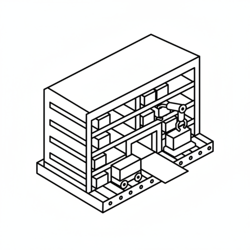 自動倉庫のアイコン