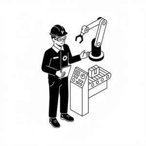 技術者（男性）のアイコン