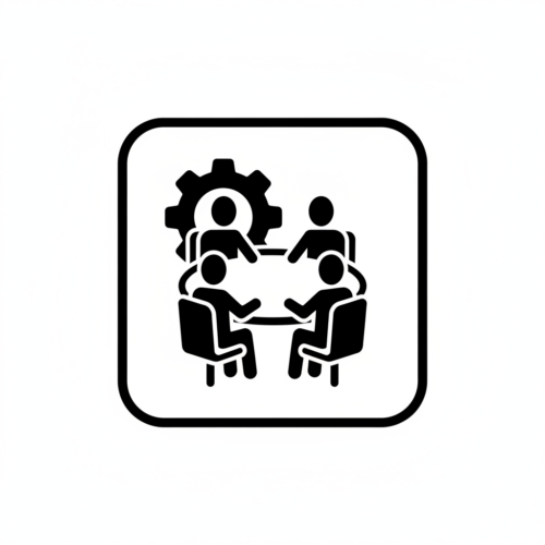チームミーティングのアイコン