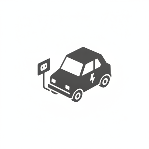 EV（電気自動車）のアイコン