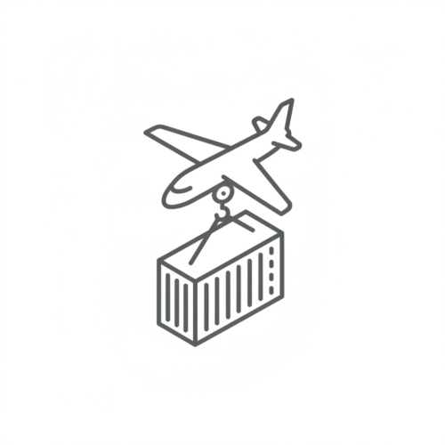 航空貨物のアイコン