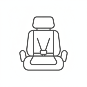 カーシートのアイコンのアイコン