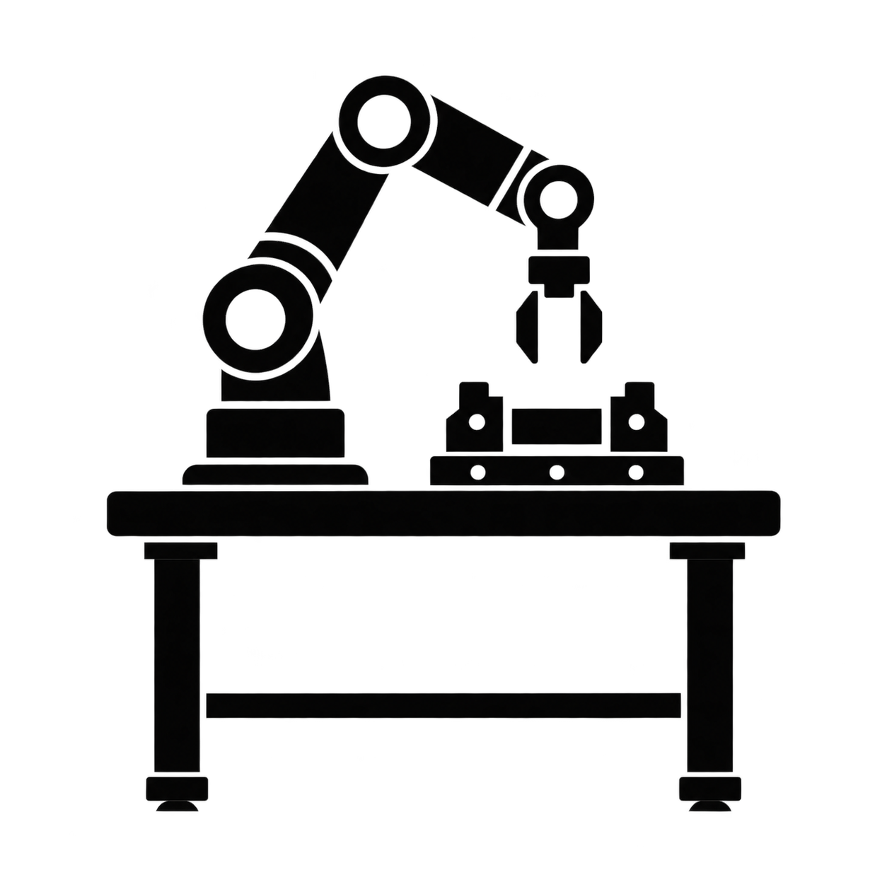 協働ロボット作業台のアイコンのフリーアイコン・イラスト素材｜製造業向け無料ダウンロード