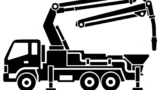 コンクリートポンプ車のアイコンのフリーアイコン・イラスト素材｜製造業向け無料ダウンロード
