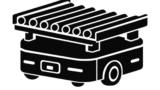 コンベア搭載AMRのアイコンのフリーアイコン・イラスト素材｜製造業向け無料ダウンロード