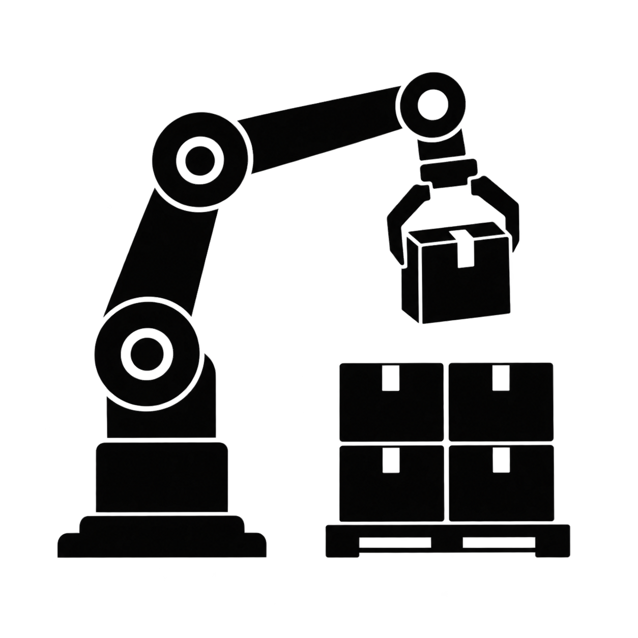 デパレタイジングロボットのアイコンのフリーアイコン・イラスト素材｜製造業向け無料ダウンロード
