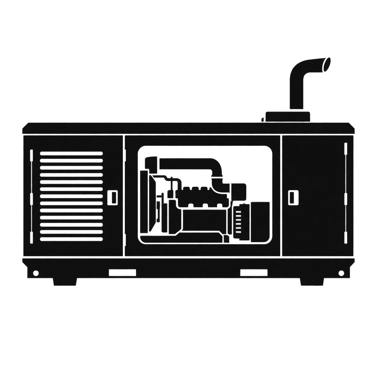 非常用発電機のアイコンのフリーアイコン・イラスト素材｜製造業向け無料ダウンロード