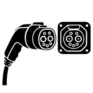 充電コネクタのアイコンのアイコン