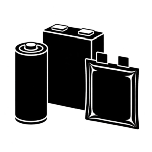 リチウムイオン電池セルのアイコンのアイコン