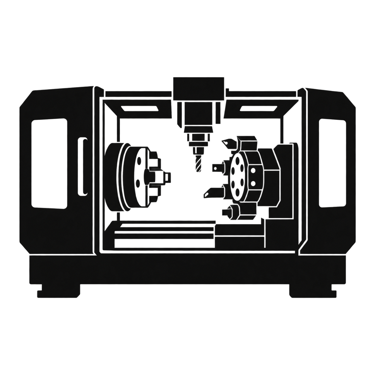 複合加工機のアイコンのフリーアイコン・イラスト素材｜製造業向け無料ダウンロード