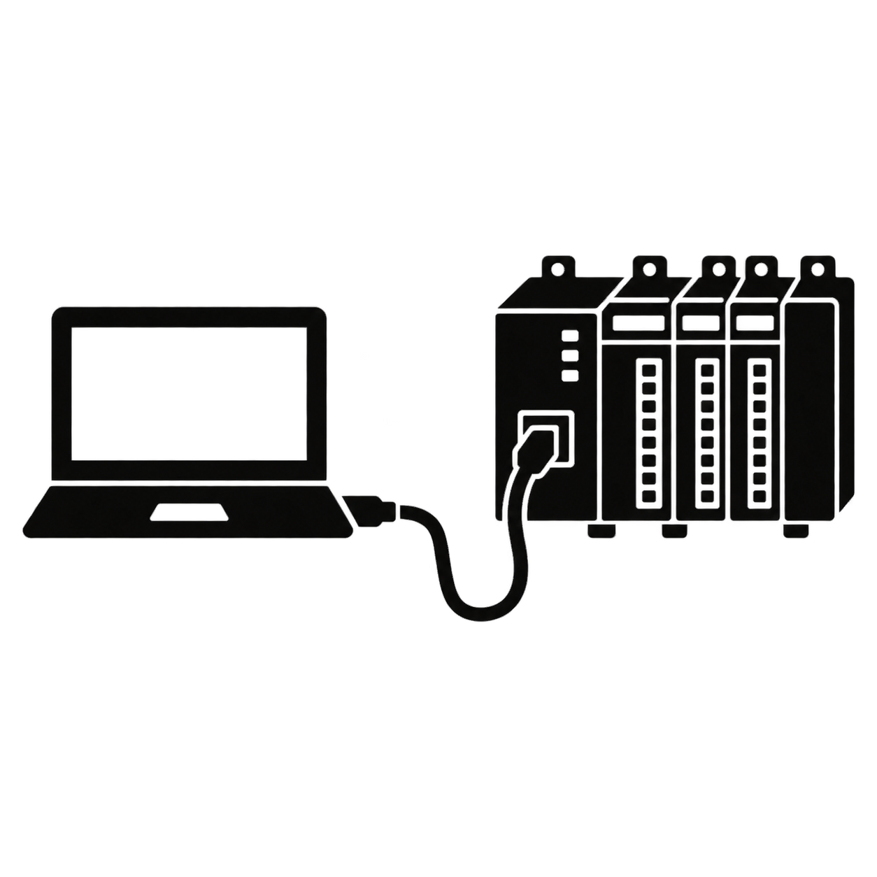 PLCプログラミングケーブルのアイコンのフリーアイコン・イラスト素材｜製造業向け無料ダウンロード