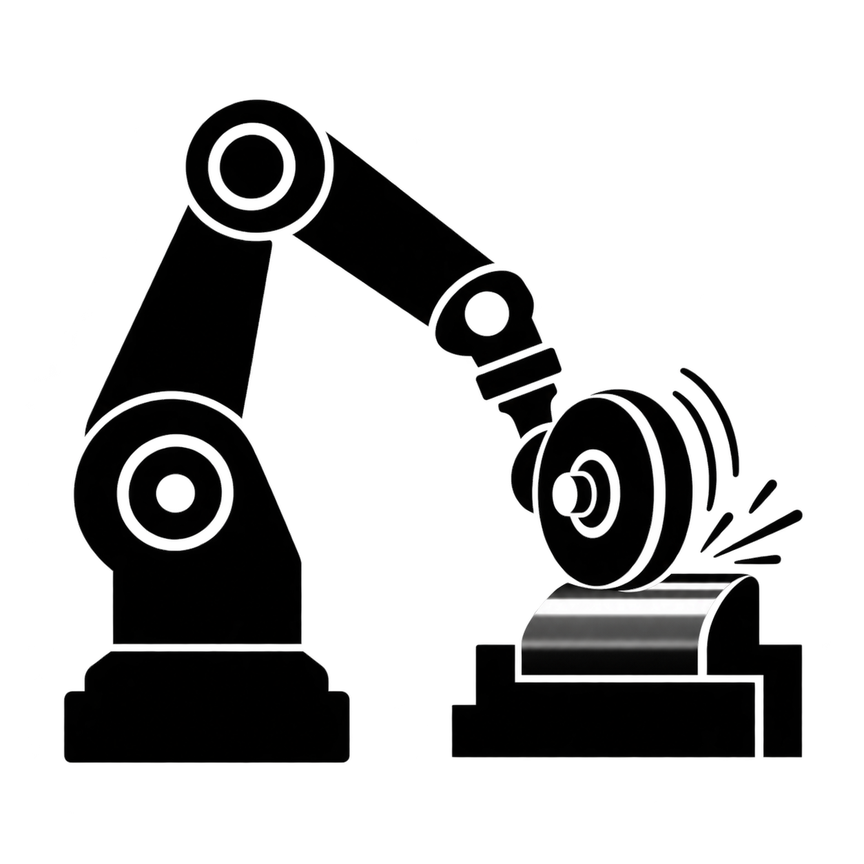 研磨ロボットのアイコンのフリーアイコン・イラスト素材｜製造業向け無料ダウンロード