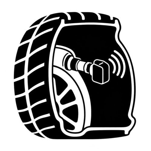 タイヤ空気圧センサ（TPMS）のアイコン