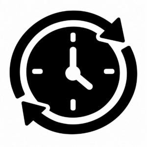 24時間稼働マークのアイコンのアイコン