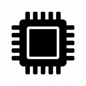CPU（半導体チップ）のアイコンのアイコン