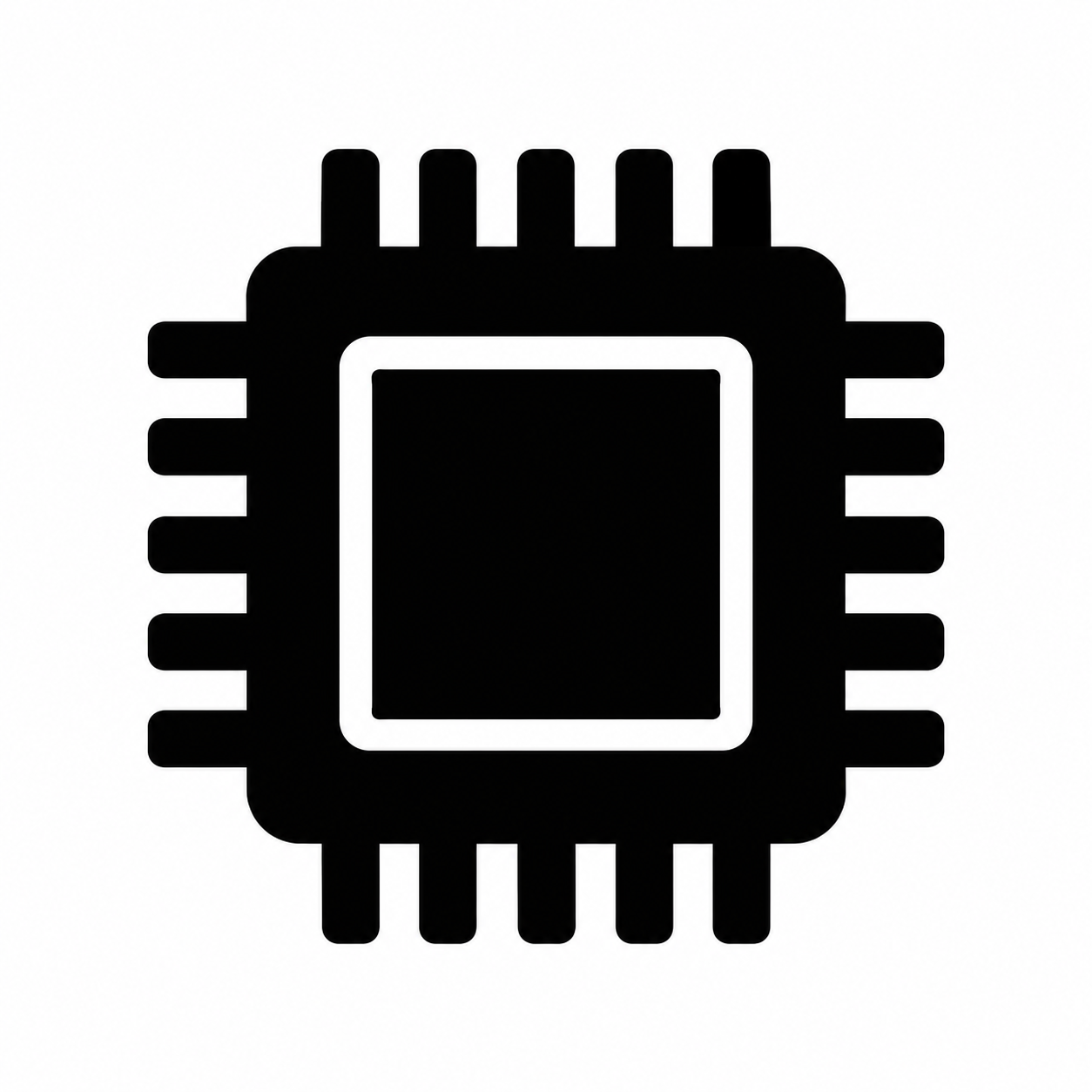 CPU（半導体チップ）のアイコンのフリーアイコン・イラスト素材｜製造業向け無料ダウンロード