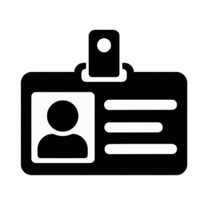 社員証（IDカード）のアイコンのアイコン