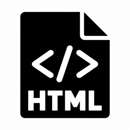 HTML（ファイル形式）のアイコン