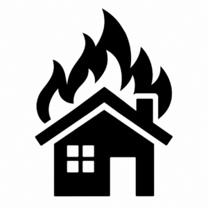 火災（火事）のアイコンのアイコン