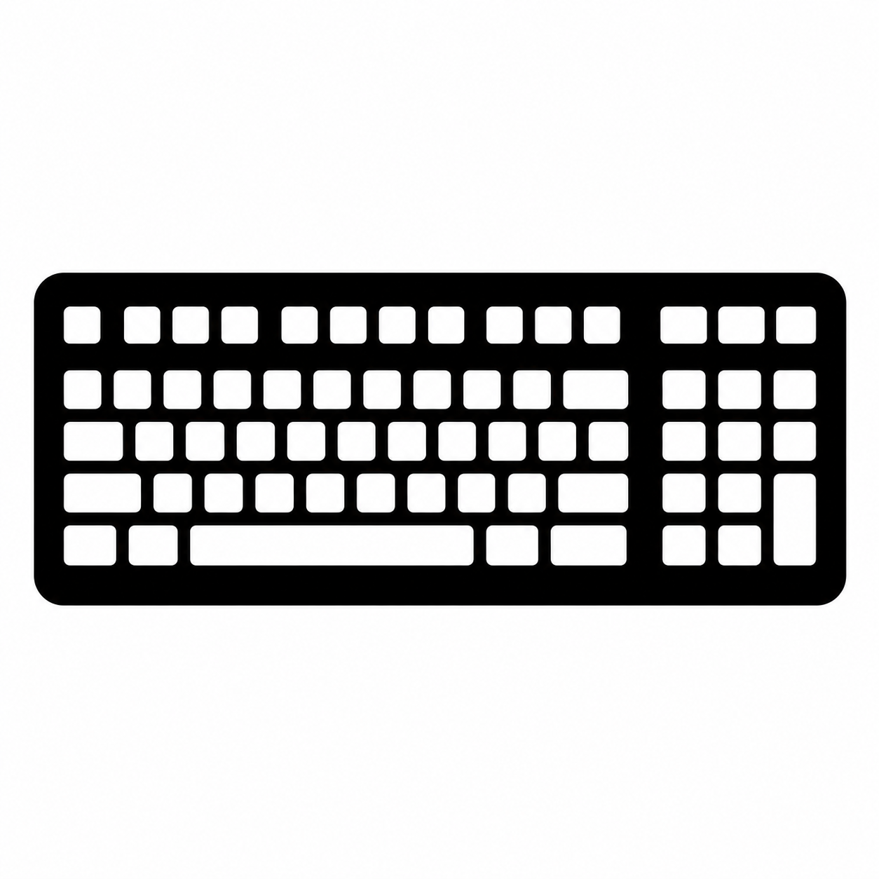 キーボード（PC）のアイコンのフリーアイコン・イラスト素材｜製造業向け無料ダウンロード