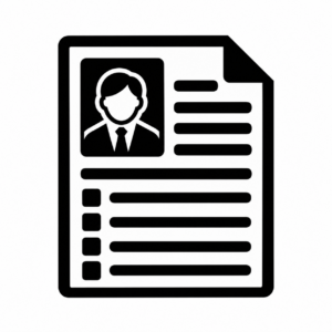 履歴書のアイコンのアイコン