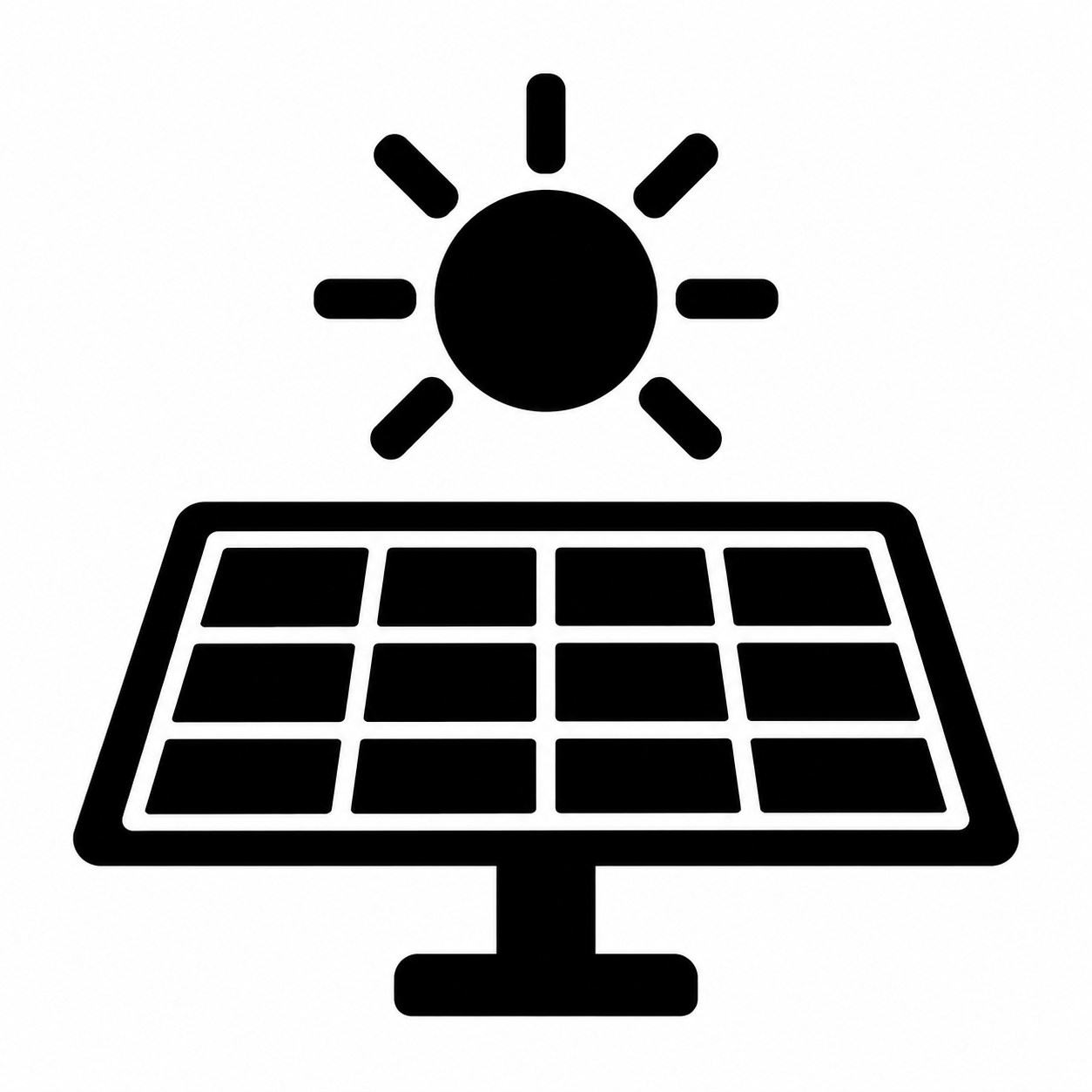 太陽電池パネルのアイコンのフリーアイコン・イラスト素材｜製造業向け無料ダウンロード