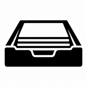 タスクトレイ（書類受け）のアイコンのアイコン