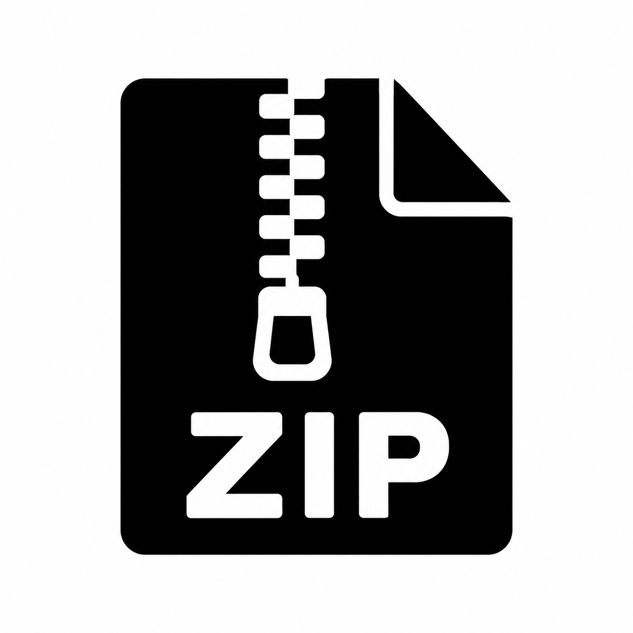 圧縮ファイル（ZIP）のアイコンのフリーアイコン・イラスト素材｜製造業向け無料ダウンロード